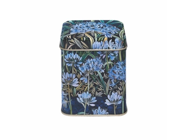 Teburk Agapanthus – Te i plåtburk 100 g | William Morris‑inspirerad design