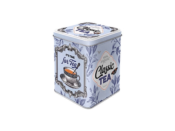 Classic Tea – teburk i plåt 100 g, lufttät förvaring