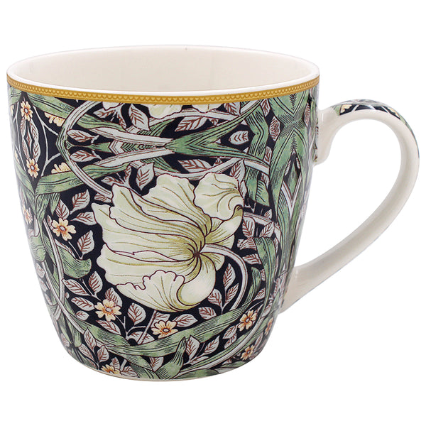 Frukostmugg “Pimpernel Midnight” – William Morris mörkblå porslinsmugg