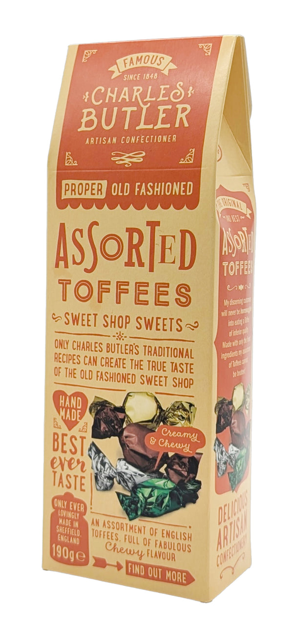 Brittisk assorted toffee – 190 g blandade kola- & smörtoffees
