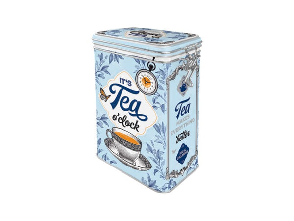 Classic Tea – stor plåtburk för 400g te | lufttät & dekorativ förvaring