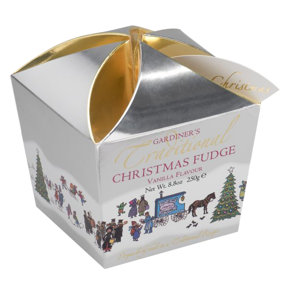 Christmas Traditional Vanilla Fudge – 200 g klassisk brittisk fudge
