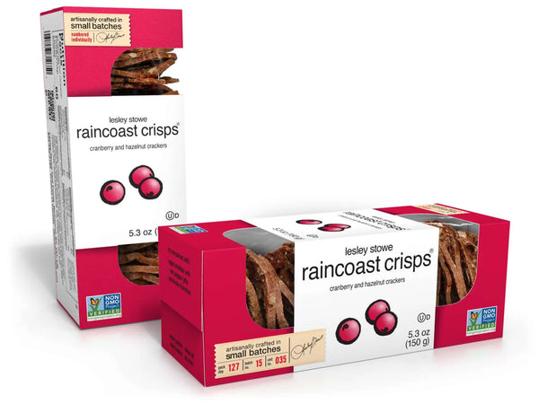 Ostkex Tranbär & Hasselnöt - Raincoast crisps 150g