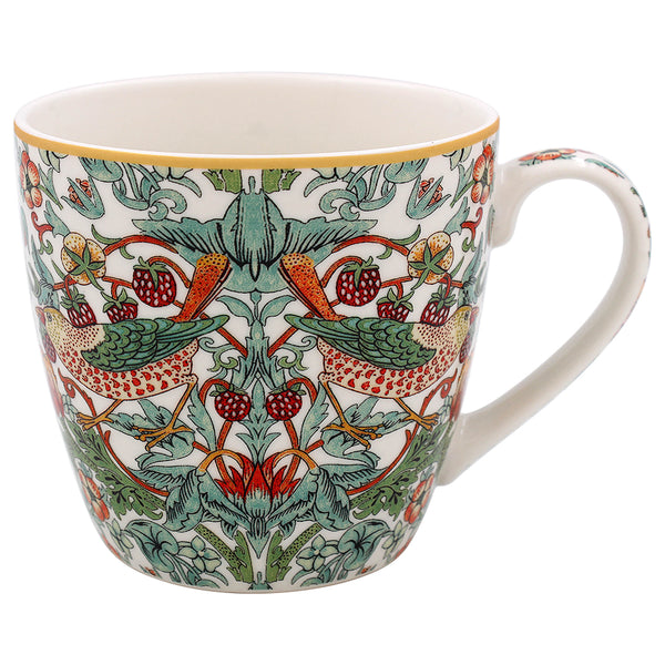 Frukostmugg White Strawberry Thief - William Morris