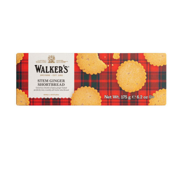 Walkers Stem Ginger Shortbread 175g