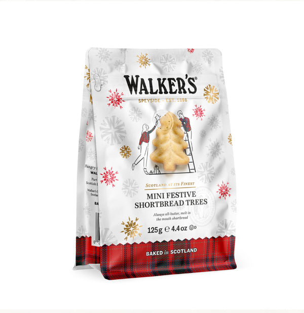 Mini Festive Shortbread Trees Bag 125g
