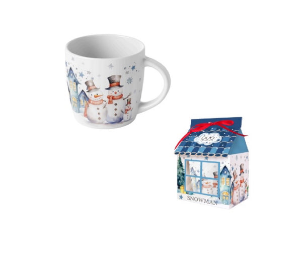Mugg i husbox Snowman
