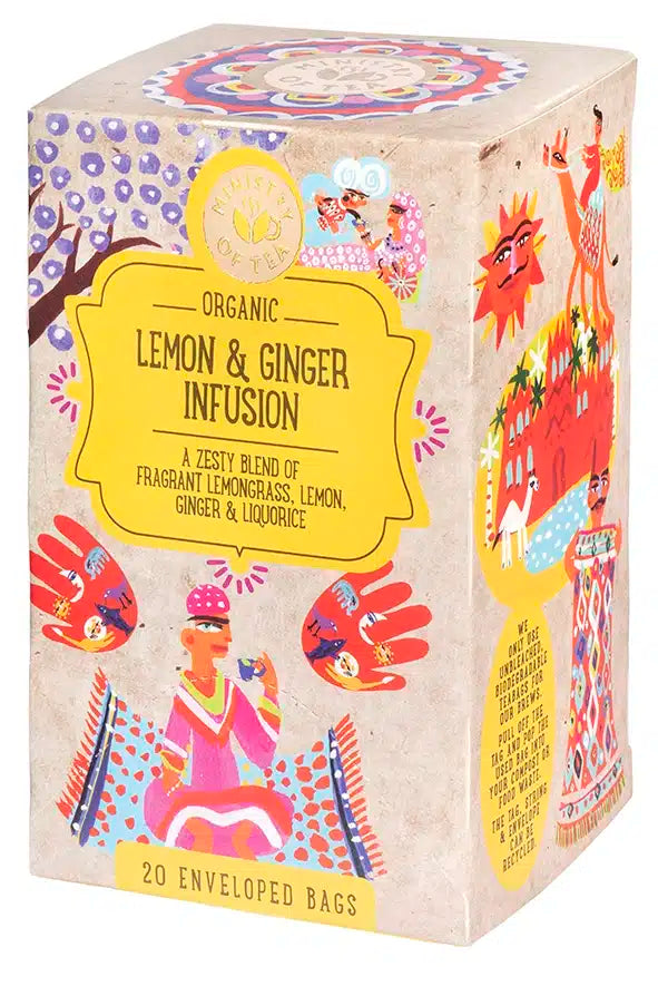 Lemon & Ginger Tea 20p - Ekologiskt