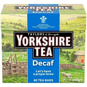 Yorkshire Tea Decaf 80-p – koffeinfritt svart te från England