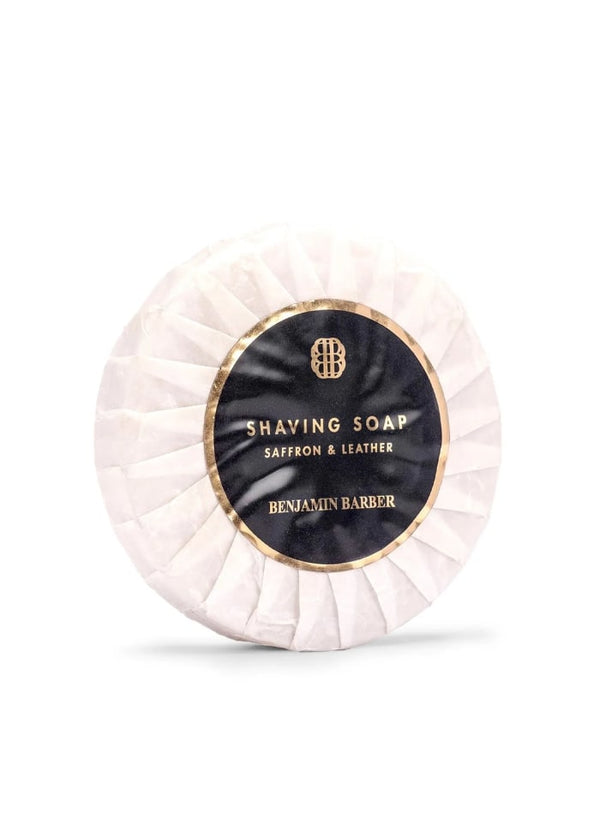 Rak­tvål – Saffron & Leather från Benjamin Barber