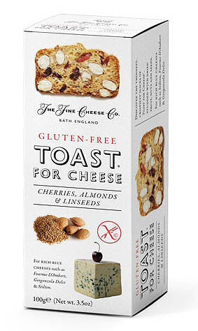 Glutenfria Toast for Cheese 100g - körsbär, mandel & linfrön