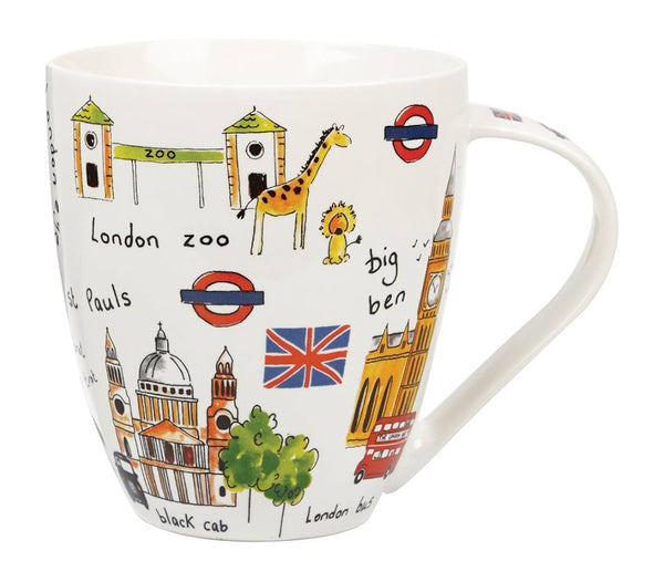 Temugg – Sights of London | Stor porslinsmugg med brittiska motiv